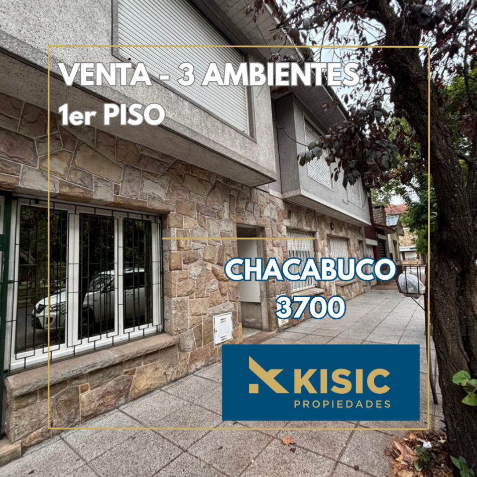 DEPARTAMENTO DE 3 AMBIENTES - EN VENTA